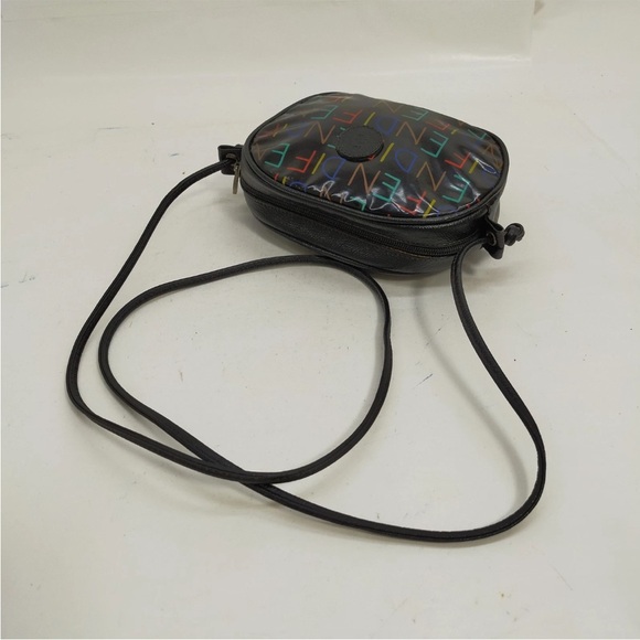 Fendi Black Crossbody Bag with Multicolored Logo Accents with COA EUC - Picture 5 of 14